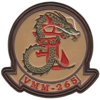 Officially Licensed USMC VMM-265 Leather Patches