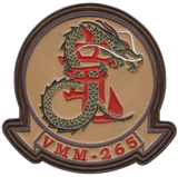 Officially Licensed USMC VMM-265 Leather Patches