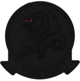Officially Licensed USMC VMM-268 Red Dragons PVC Patches