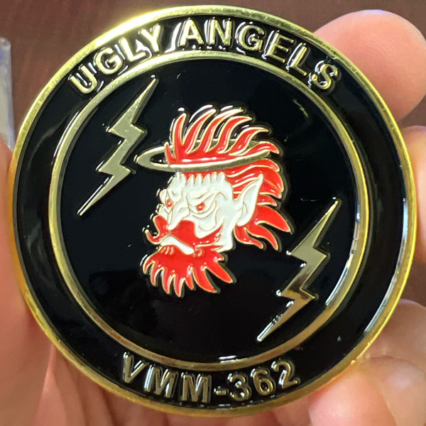 Officially Licensed USMC VMM-362 Ugly Angels Coin