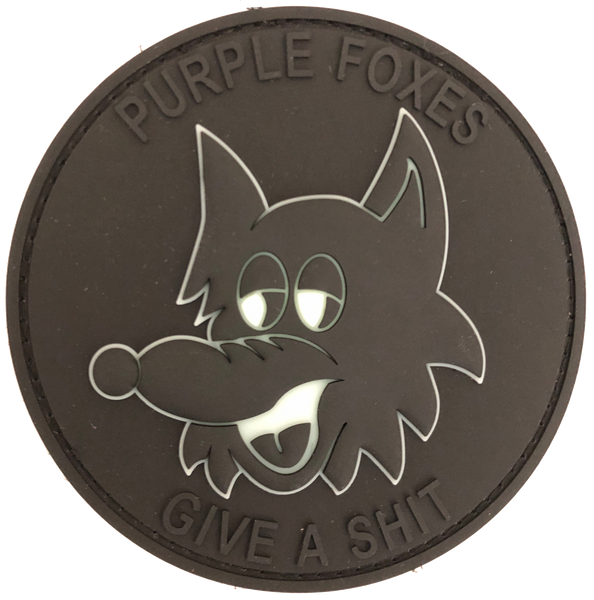 Officially Licensed USMC VMM-364 Purple Foxes Blackout PVC Patch