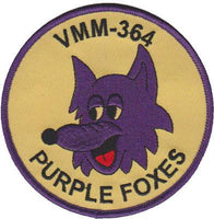 Officially Licensed USMC VMM-364 Purple Foxes Squadron Patch