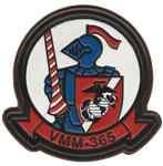 Officially Licensed USMC VMM-365 Blue Knights Leather Patches