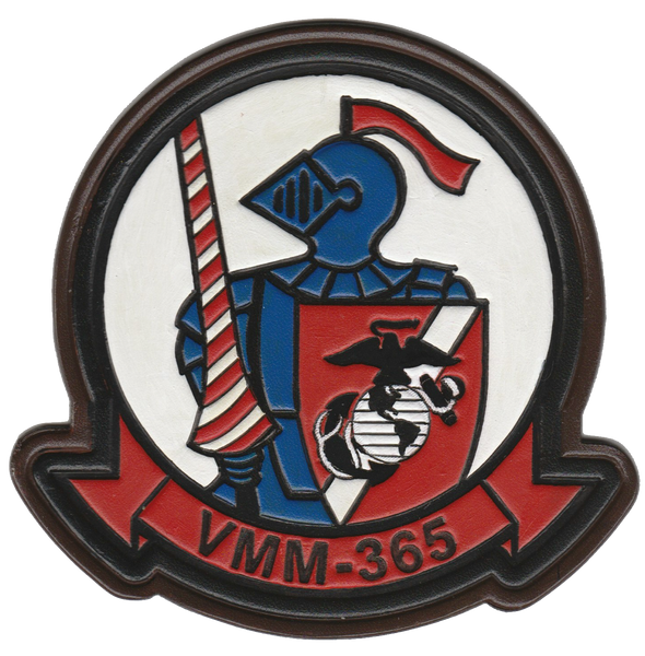 Officially Licensed USMC VMM-365 Blue Knights Leather Patches