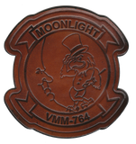 Officially Licensed USMC VMM-764 Moonlighters Leather Patch
