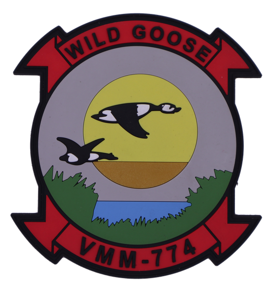 Officially Licensed USMC VMM-774 Wild Goose PVC Squadron Patches