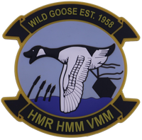 Officially Licensed USMC VMM-774 Wild Goose Throwback PVC Patch