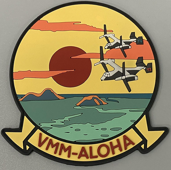 Official VMM-Aloha Hawaii V-22 PVC Patch