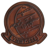 Officially Licensed USMC VMMT-204 Raptors Leather Patches