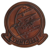 Officially Licensed USMC VMMT-204 Raptors Leather Patches