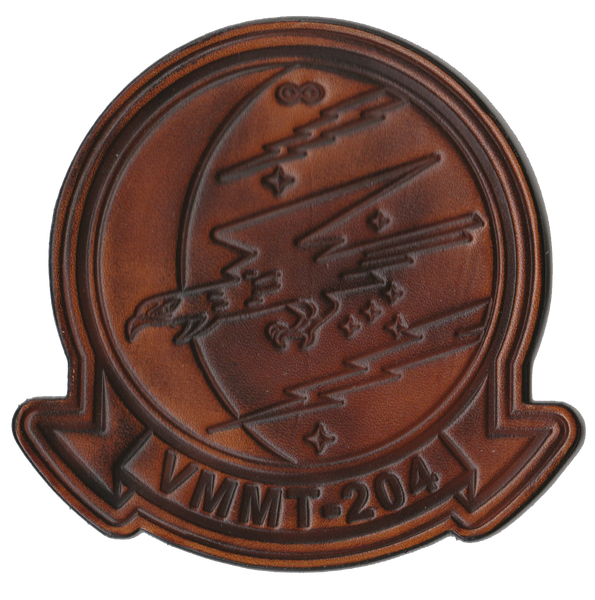 Officially Licensed USMC VMMT-204 Raptors Leather Patches