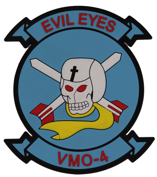 Officially Licensed USMC VMO-4 Evil Eyes PVC Squadron Patch