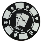 Official VMU-4 Evil Eyes Poker Chip PVC Patch