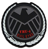 Official VMU-4 Evil Eyes Shield PVC Patch