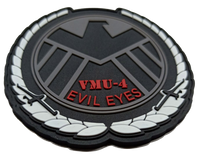 Official VMU-4 Evil Eyes Shield PVC Patch