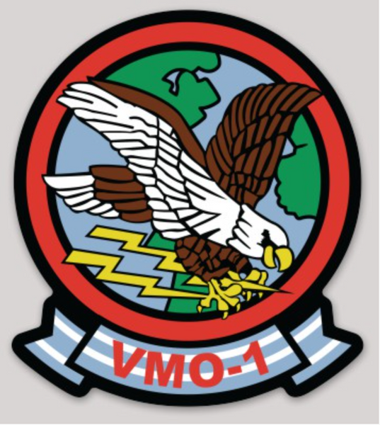 Officially Licensed USMC VMO-1 Squadron Sticker