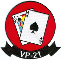 Officially Licensed US Navy VP-21 Black Jacks Patch