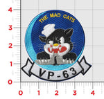 Officially Licensed US Navy VP-63 Mad Cats Squadron Patch
