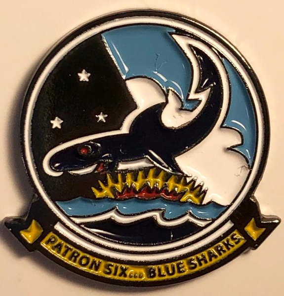 US Navy VP-6 Blue Sharks Pin