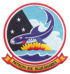 Officially Licensed US Navy VP-6 Blue Sharks Patch