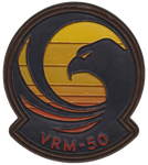 Officially Licensed US Navy VRM-50 Sunhawks Leather Patches