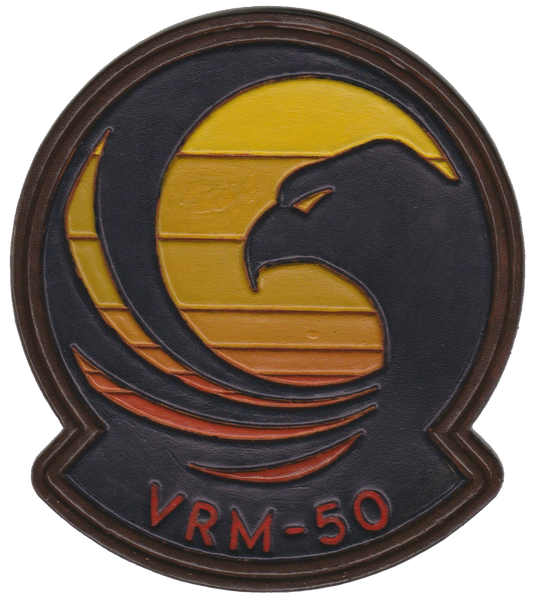 Officially Licensed US Navy VRM-50 Sunhawks Leather Patches