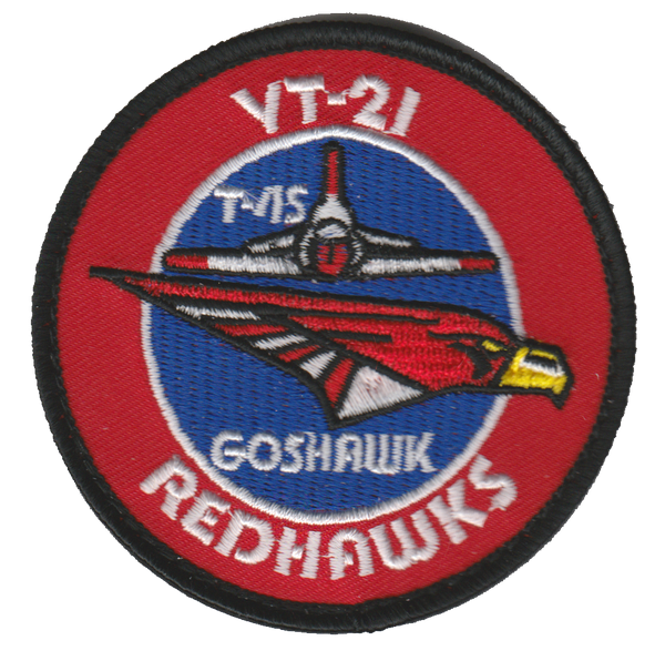 Official VT-21 Redhawks T-45 Goshawk Shoulder Patches