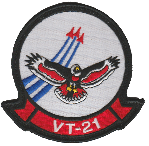 Officially Licensed US Navy VT-21 Redhawks Single Hawk Throwback Patch