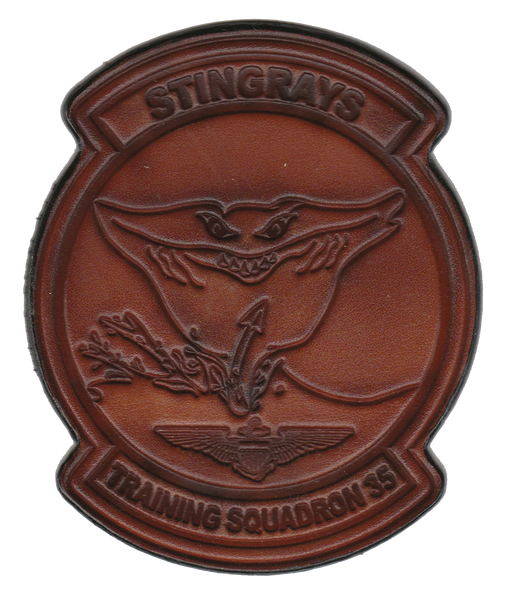Officially Licensed US Navy VT-35 Stingrays Leather Patch