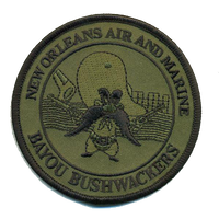 CBP New Orleans Air Branch Bayou Bushwackers GTAC OD Green Patch