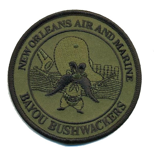 CBP New Orleans Air Branch Bayou Bushwackers GTAC OD Green Patch