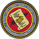 Officially Licensed USMC Combat Support Schools Patch