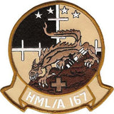 Officially Licensed USMC HML/A-167 Warriors Patches