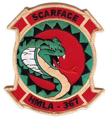 Officially Licensed USMC HMLA-367 Scarface Patch – MarinePatches.com ...