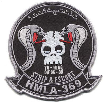 Officially Licensed USMC HMLA-369 Gunfighters OIF Patch