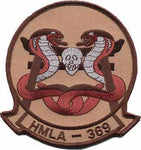 Officially Licensed USMC HMLA-369 Gunfighters Desert Tan Patch