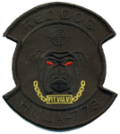 Officially Licensed USMC HMLA-773 Red Dog Blackout Patch