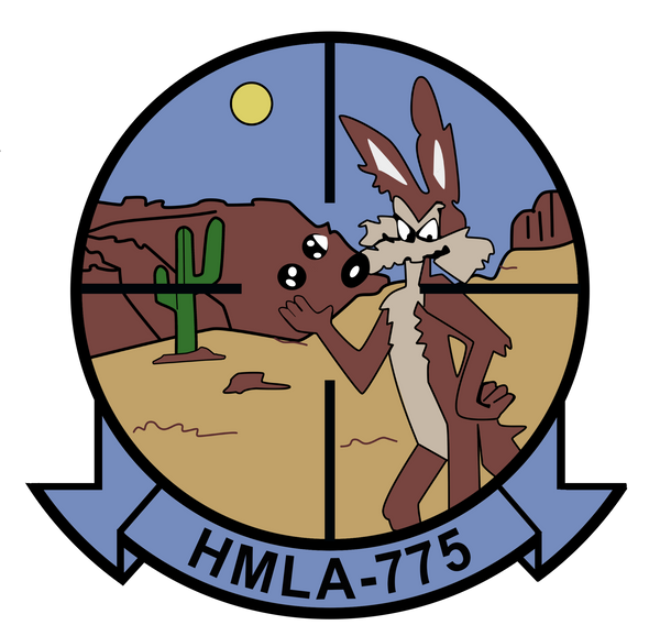 Officially Licensed USMC HMLA-775 Coyotes Sticker
