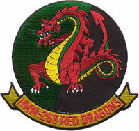 Officially Licensed USMC HMM-268 Red Dragons Patch