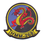 Officially Licensed USMC HMM-268 Red Dragons Patch