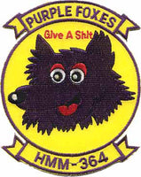 Officially Licensed HMM-364 Purple Foxes Patch
