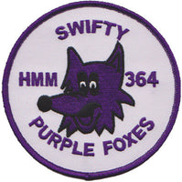 Officially Licensed USMC HMM 364 Purple Foxes Squadron Patch