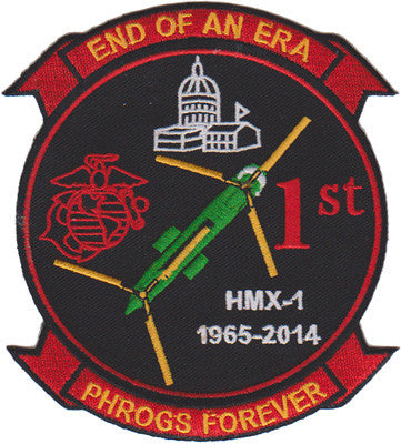 Officially Licensed HMX-1 Nighthawks CH-46 End of an Era Patch
