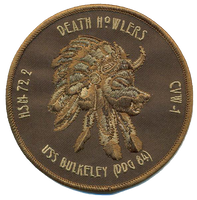 Official US Navy HSM-72 Death Howler Brown Patch