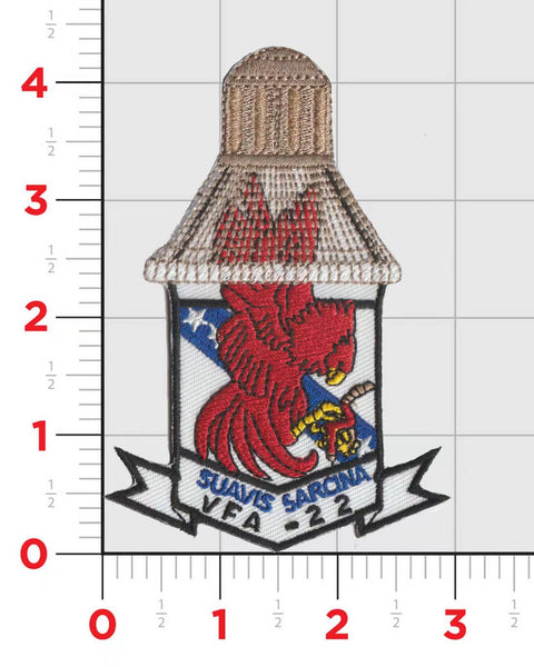 Officially Licensed US Navy VFA-22 Red Cocks Refueler Patches