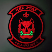 Official HMLA-773 Det A Red Dogs Halloween Patches