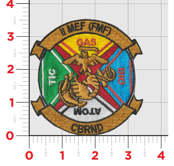 2nd Marine Expeditionary Forces MEF (FMF) CBRND Patch
