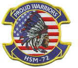 Official US Navy HSM-72 US Flag Patches