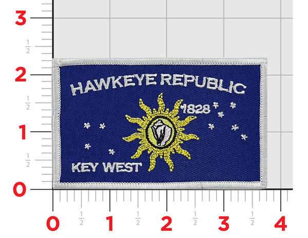 Official E-2 Hawkeye Republic Key West Flag Patch