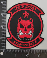 Official HMLA-773 Det A Red Dogs Halloween Patches